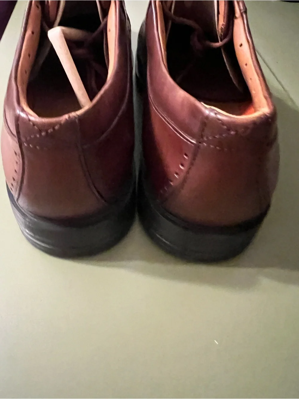 Men's Brown Leather Clarks UnKenneth Way Oxfords